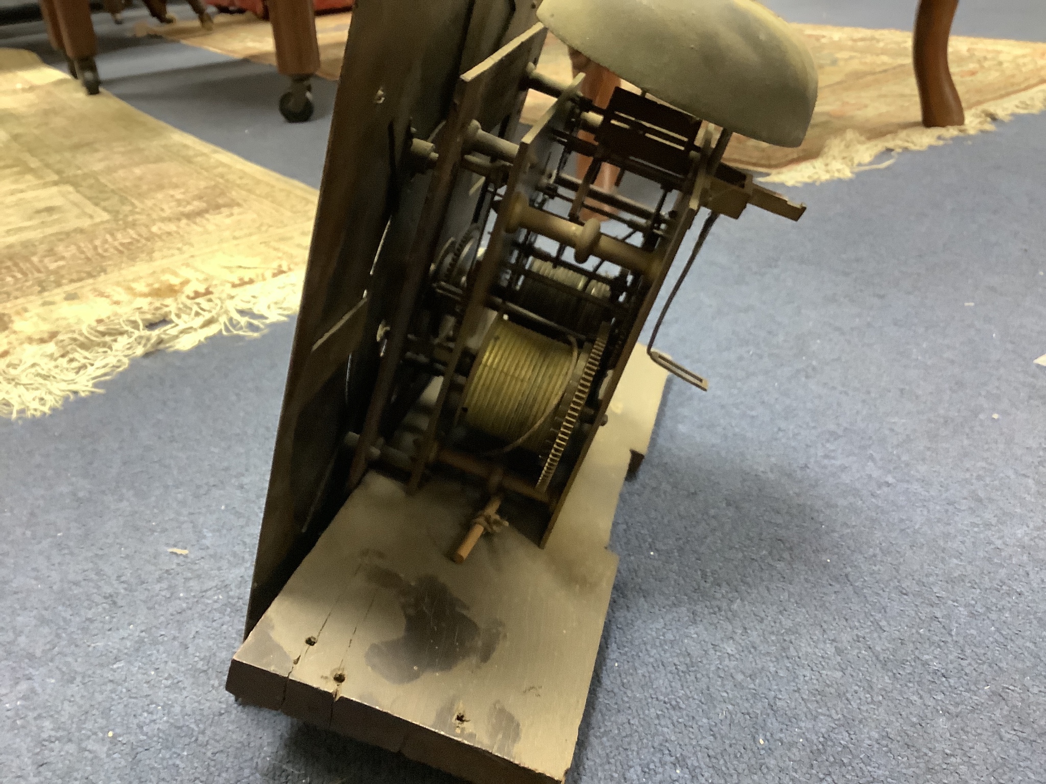 A George III oak 8 day longcase clock, marked Waggitt, Richmond, height 213cm
